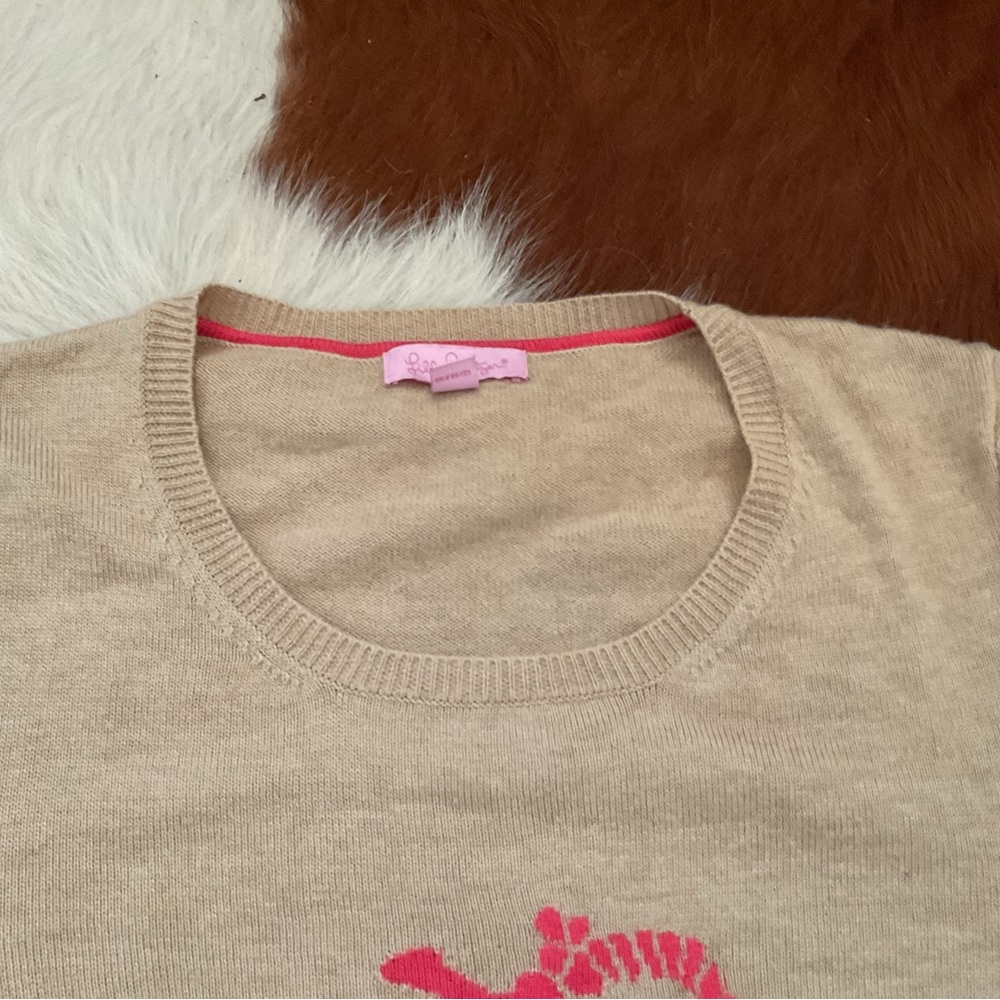 Lilly Pulitzer Beige Sweater with Anchor Design - Picture 8 of 10
